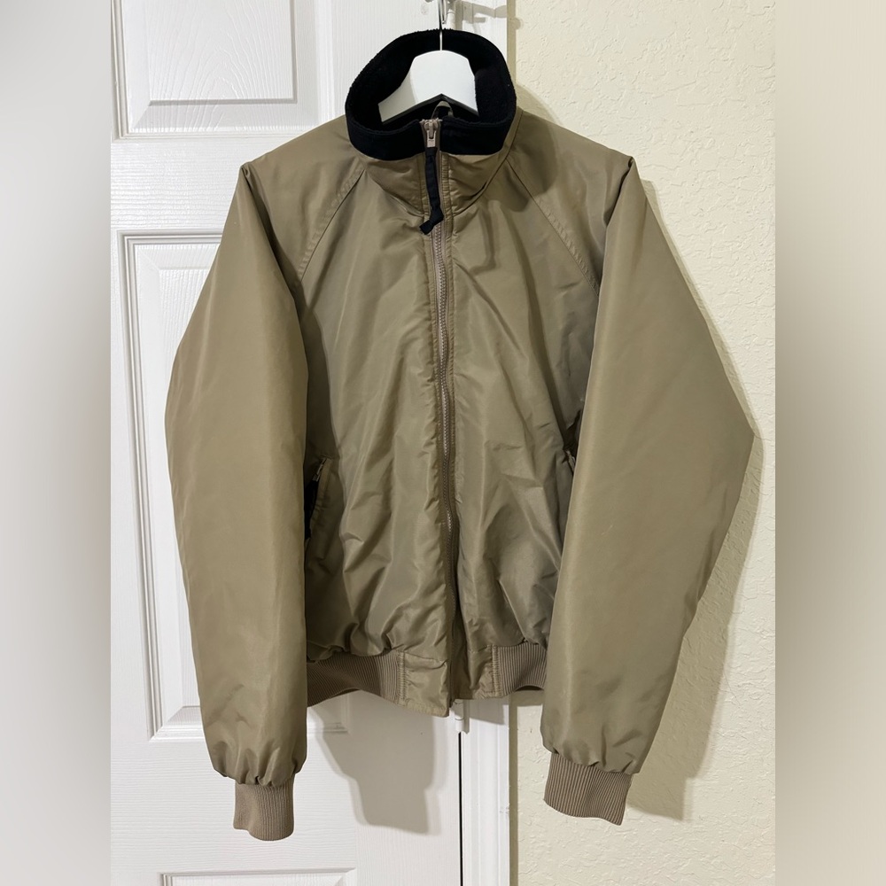 Vintage Tri-Mountain XS Brown Nylon Bomber Jacket